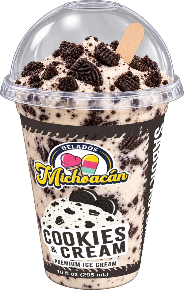 Helados Michoacán Cookies & Cream dessert cup