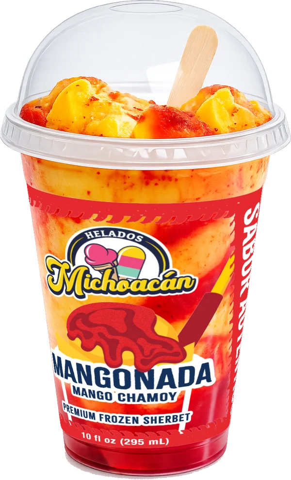 Helados Michoacán Mangonada (Mango Chamoy) dessert cup