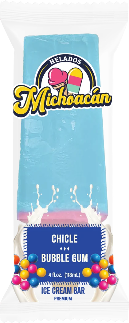 Helados Michoacán Chicle (Bubble Gum) ice cream bar