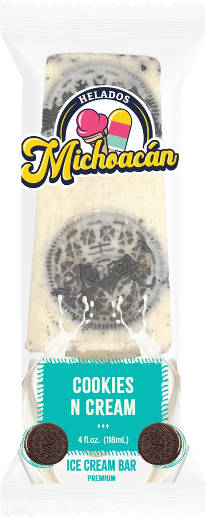 Helados Michoacán Cookies N Cream ice cream bar