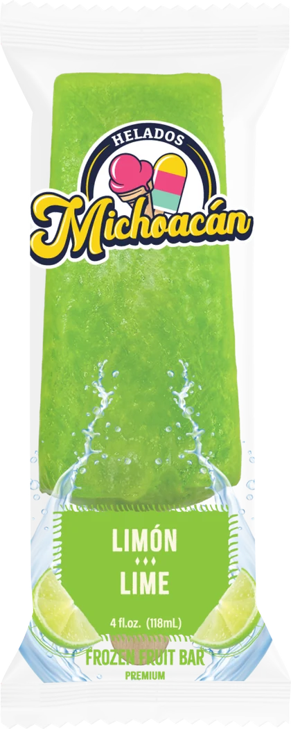 Helados Michoacán Limón (Lime) frozen fruit bar